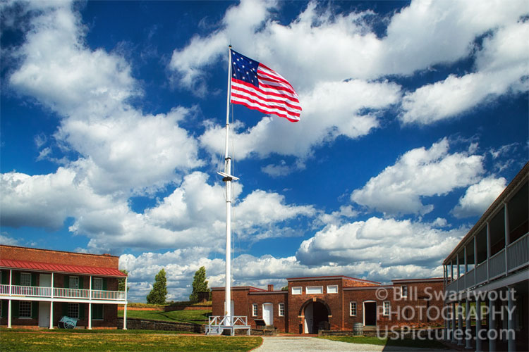 Stars & Stripes over the Parade Ground